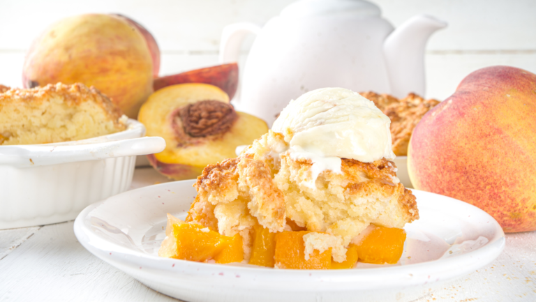 Peach Cobbler with Cake Mix – Quick and Easy Dessert Recipe