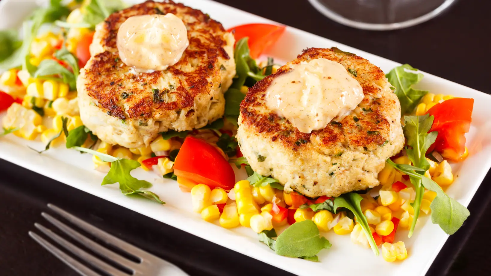 Can someone with celiac disease eat crab cakes? Gluten-free crab cakes served with lemon and sauce.